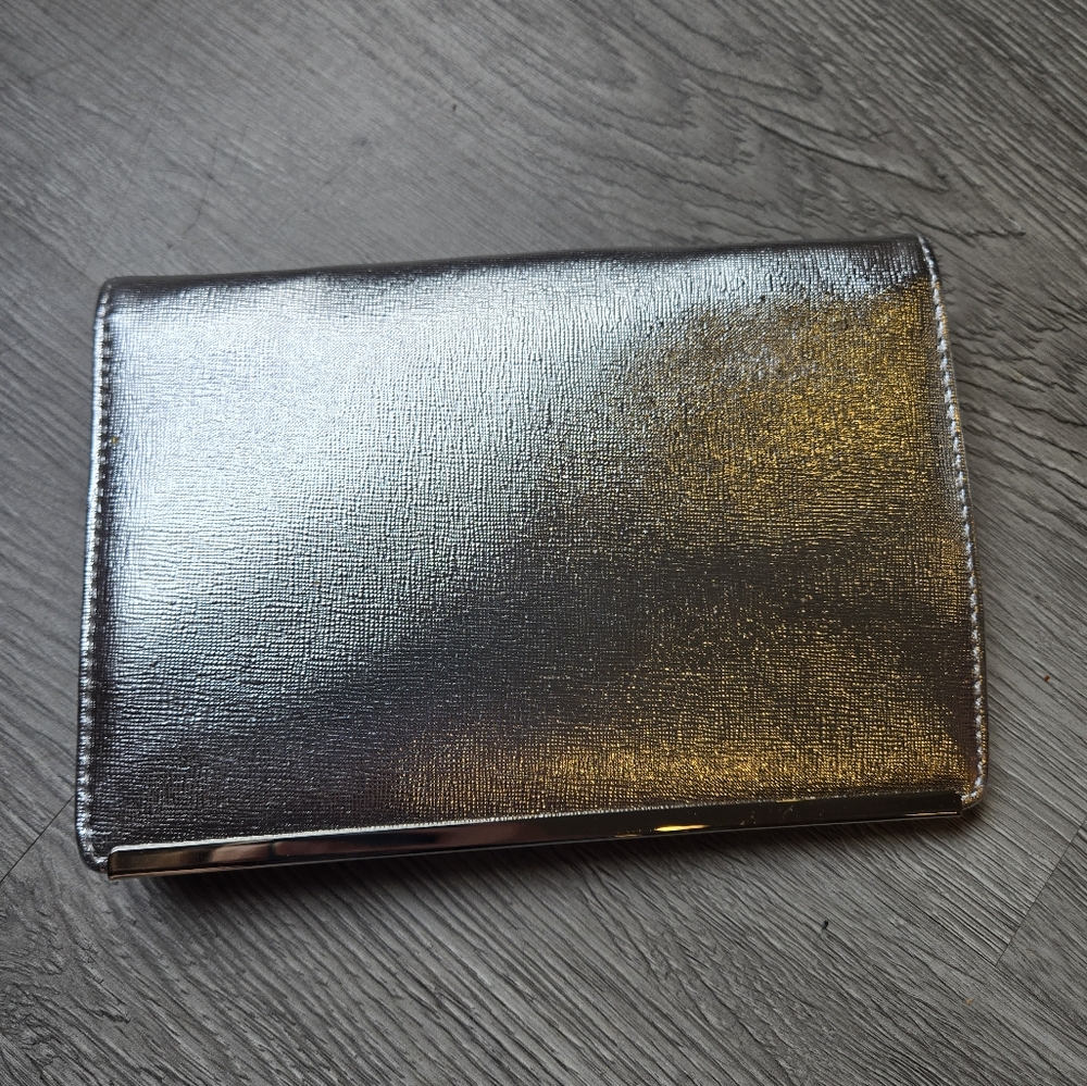 Nine West Silver Clutch Purse Metalic - Picture 2 of 8
